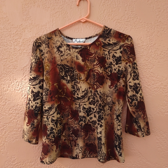 Women Cardicci 3/4" Long Sleeves Medium Size - Picture 10 of 11